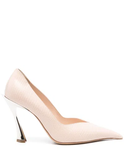 Mugler Woman Pumps Blush Size 8 Leather In Pink