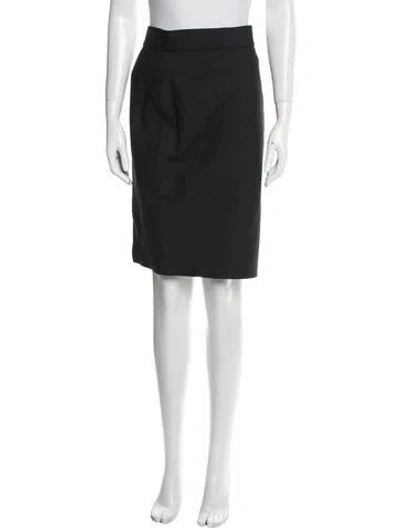 Pre-owned Mugler 1980's Knee-length Skirt In Black
