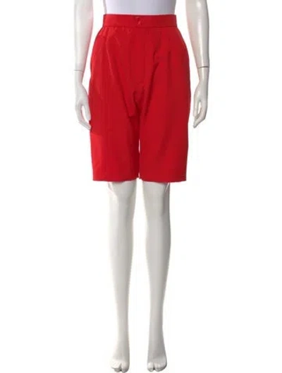 Pre-owned Mugler 1990's Knee-length Shorts In Red