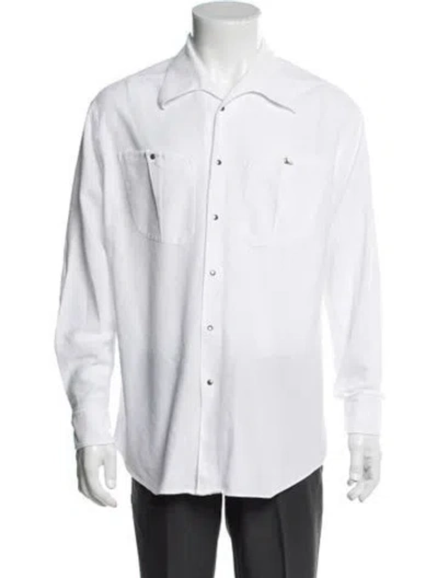 Pre-owned Mugler 1990's Long Sleeve Shirt In White