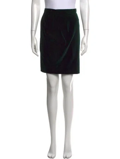 Pre-owned Mugler 1990's Mini Skirt In Green