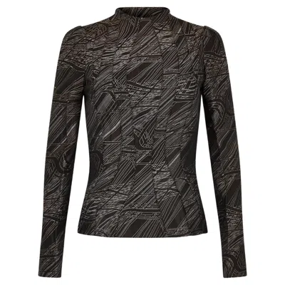 Pre-owned Mugler 1990s Thierry  Couture Brown Abstract Print Jacket