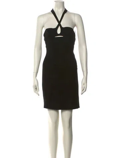 Pre-owned Mugler 2012 Mini Dress In Black