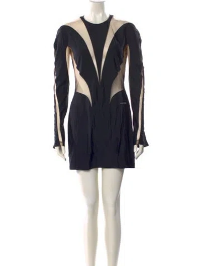 Pre-owned Mugler 2021 Mini Dress In Black