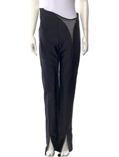 Pre-owned Mugler 2021 Straight Leg Pants In Black