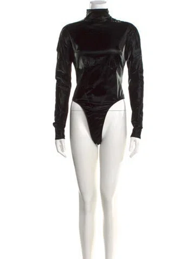 Pre-owned Mugler 2021 Turtleneck Bodysuit In Multi
