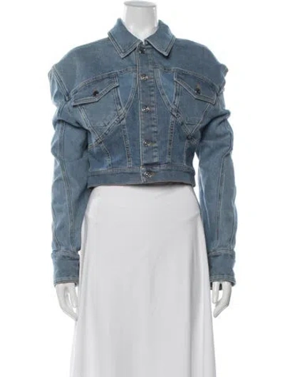 Pre-owned Mugler 2022 Denim Jacket In Blue