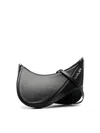 Mugler Curved Shape Adjustable Strap Shoulder Bag In Black  
