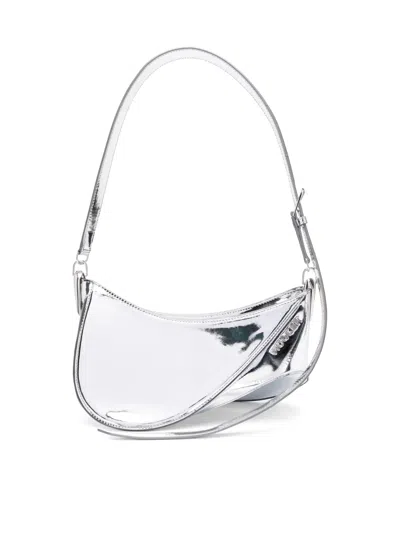 Mugler Medium Spiral Curve 01 Bag In Metallic