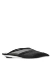 Mugler Pointy Mesh Flat In Black