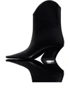 Mugler 65mm Square-toe Sculpted-heel Boots In Black