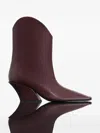 Mugler 65mm Square-toe Sculpted-heel Boots In Red
