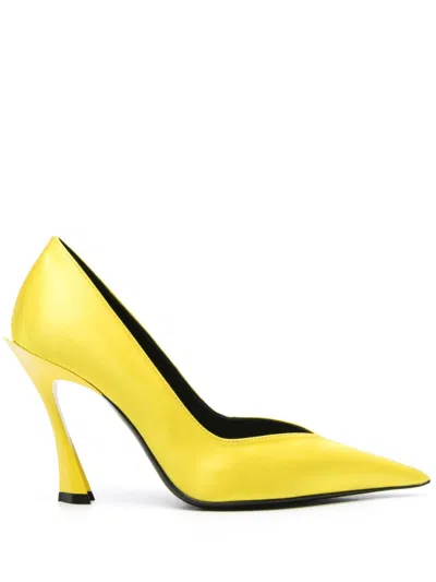 Mugler 95mm Fang Pumps In Gelb
