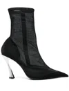 Mugler 95mm Mesh Ankle Boots In 黑色