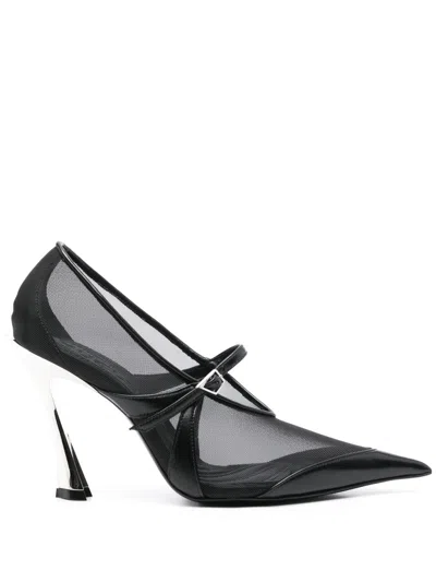 Mugler Mesh-pumps 95mm In Black