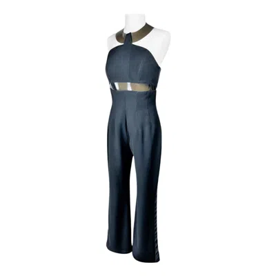Pre-owned Mugler A Black Evening Jumpsuit By Thierry  Circa 1995