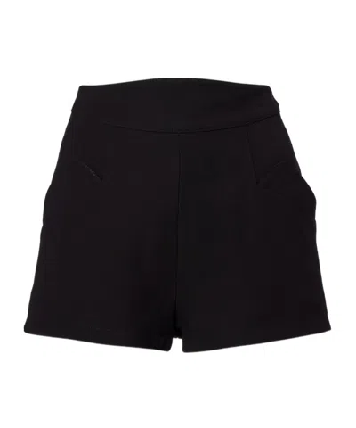 Mugler A-line High Waist Shorts In Black
