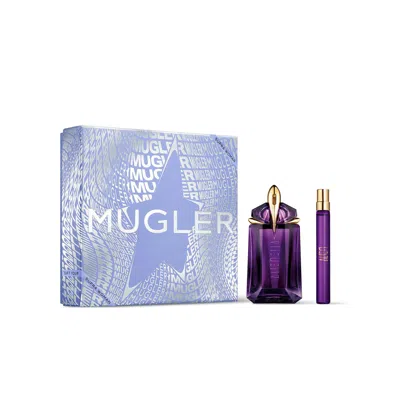 Mugler Alien Eau De Parfum Small Travel Duo Limited Edition Holiday Gift Set In White