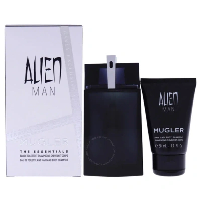 Mugler Alien Man By Thierry  For Men - 2 Pc Gift Set 3.4 oz Edt Spray In White