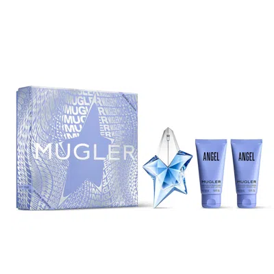 Mugler Angel Eau De Parfum 3 Pc Gift Set In White