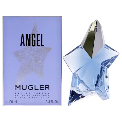 Mugler Angel Standing Star By Thierry  For Women - 3.3 oz Edp Spray (refillable) In White