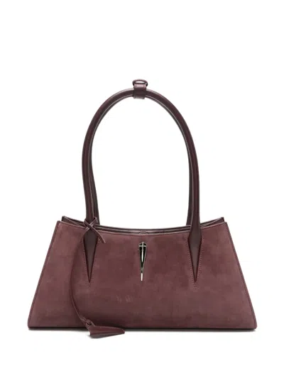 Mugler Schultertasche Mit Patches In Purple