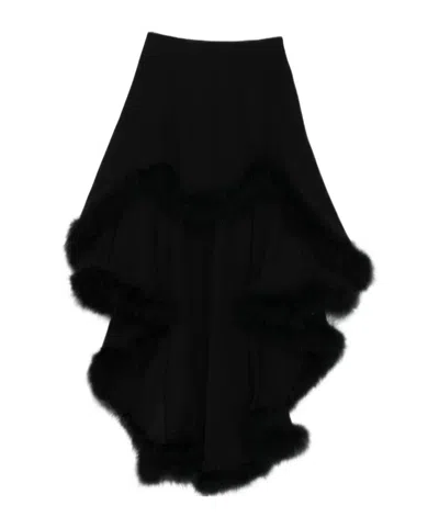MUGLER ASYMMETRIC LAYERED MINISKIRT