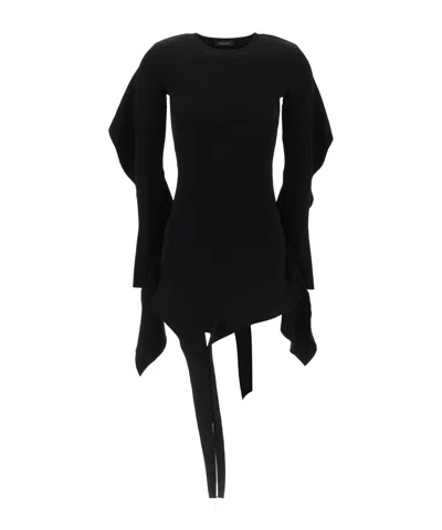 MUGLER ASYMMETRIC MINI DRESS