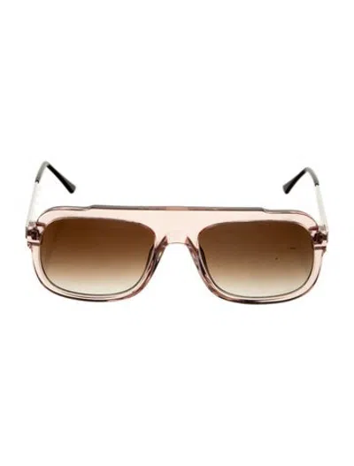 Pre-owned Mugler Aviator Gradient Sunglasses In Pink