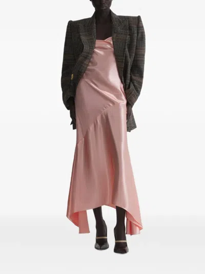 Mugler Baby Pink Floating Dress Woman Pink