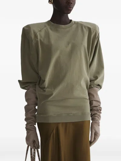 Mugler Bat Long Sleeve T-shirt In Green