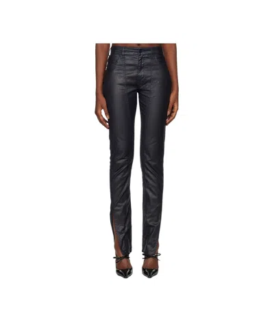Mugler Batik Jeans In Black