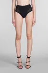 MUGLER BEACHWEAR IN BLACK POLYAMIDE