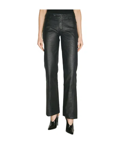 Mugler Belt-loop Casual Pants In Black