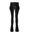 Mugler Bi-color Skinny Jeans In Black