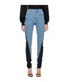 Mugler Belt-loop Jeans In Blue