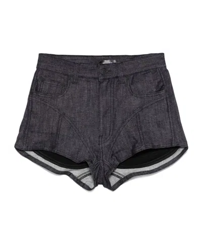 MUGLER BELT-LOOP SHORTS