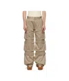 Mugler Belted Cargo Casual Pants In Brown
