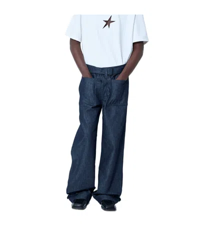 MUGLER BELTED JEANS