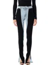 Mugler Woman Jeans Blue Size 31 Organic Cotton In Tokyo_blue_black
