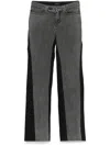 Mugler Black Cotton Denim Jeans In Black