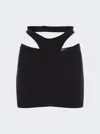 Mugler Cutout Miniskirt In Black