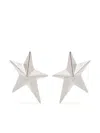 Mugler Maxi Star Stud Earrings In Metallic
