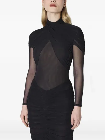 Mugler Bodysuits In Black