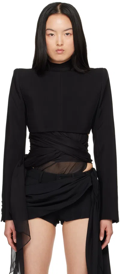 Mugler Black Backless Blazer In 1999 Black