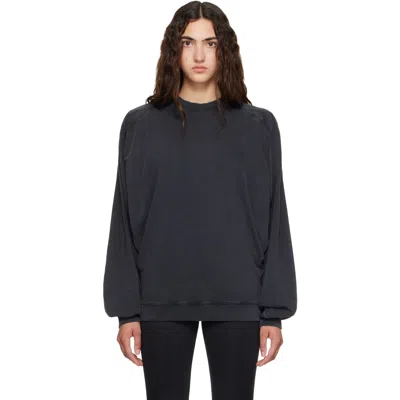 Mugler Black Bat Long Sleeve T-shirt In 1999black