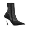 Mugler 95mm Mesh Ankle Boots