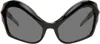 Mugler Black Cat Eye Sunglasses In Black