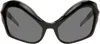 Mugler Black Cat Eye Sunglasses In Brown