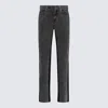 Mugler Black Cotton Denim Jeans In Black